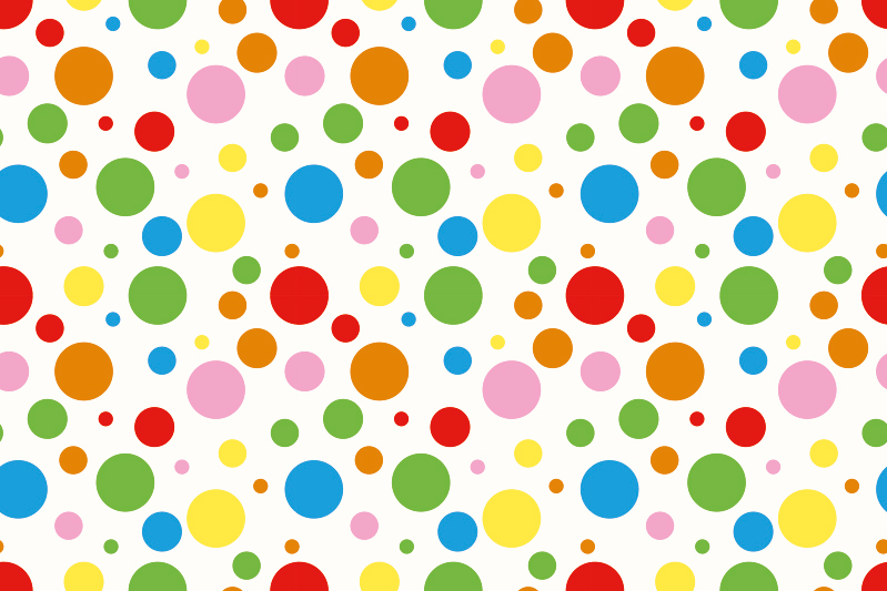 Set de table enfant pois colorés - TenStickers