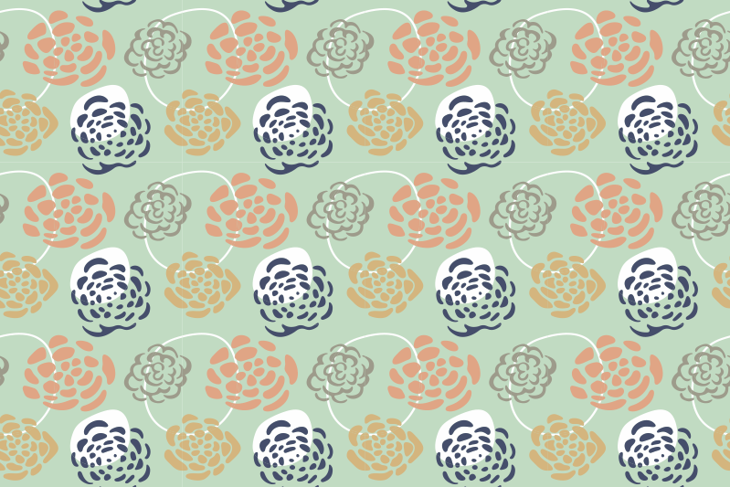 Set de table original impression botanique - TenStickers
