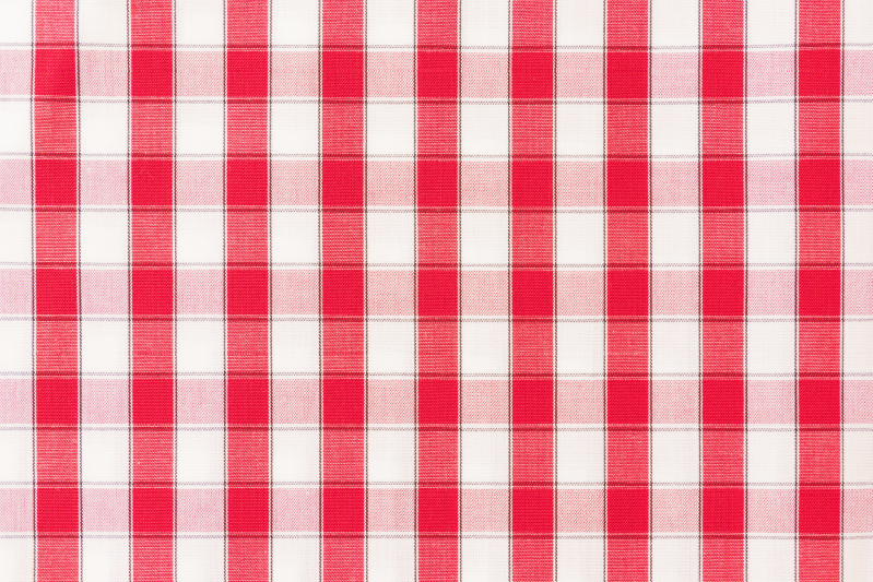 Set de table à motif vichy rouge - TenStickers