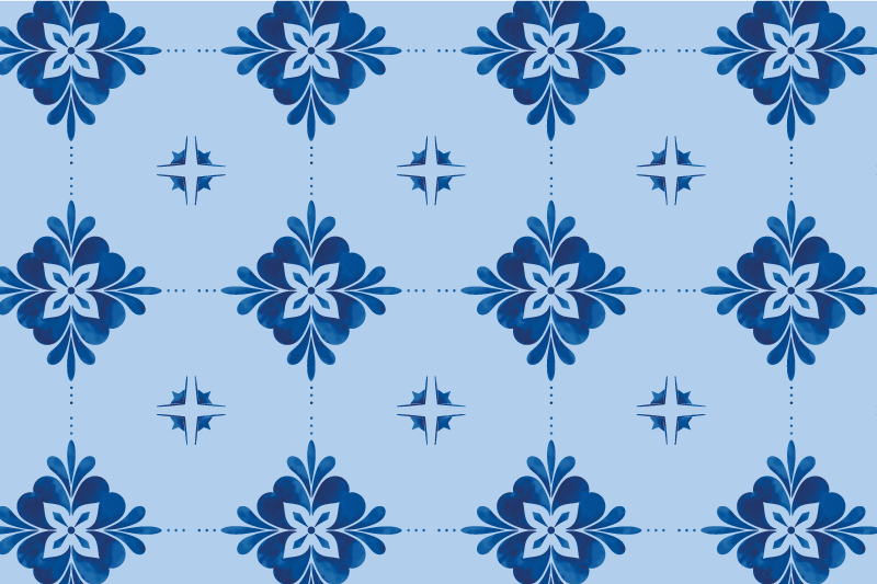 Set de table imprimé fleuri - TenStickers
