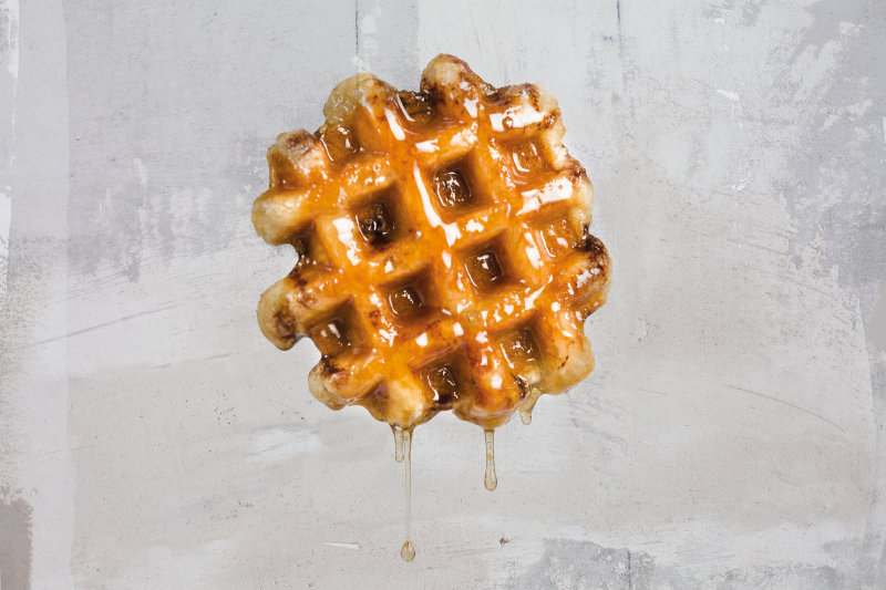 Set de table original gaufre au sirop d'or - TenStickers