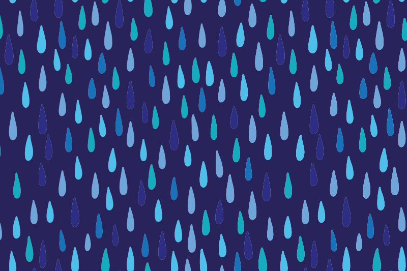 Set de table motif gouttes de pluie - TenStickers