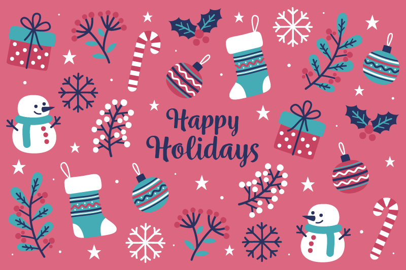 Set de table noël motifs festifs amusants - TenStickers