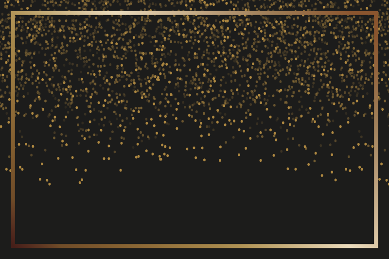 Set de table élégant paillettes noires élégantes - TenStickers