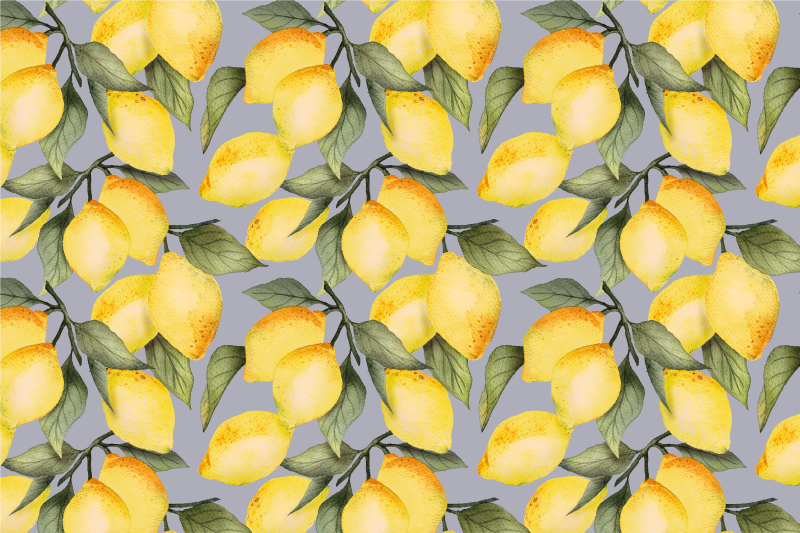 Set de table original motif sur le thème du citron - TenStickers