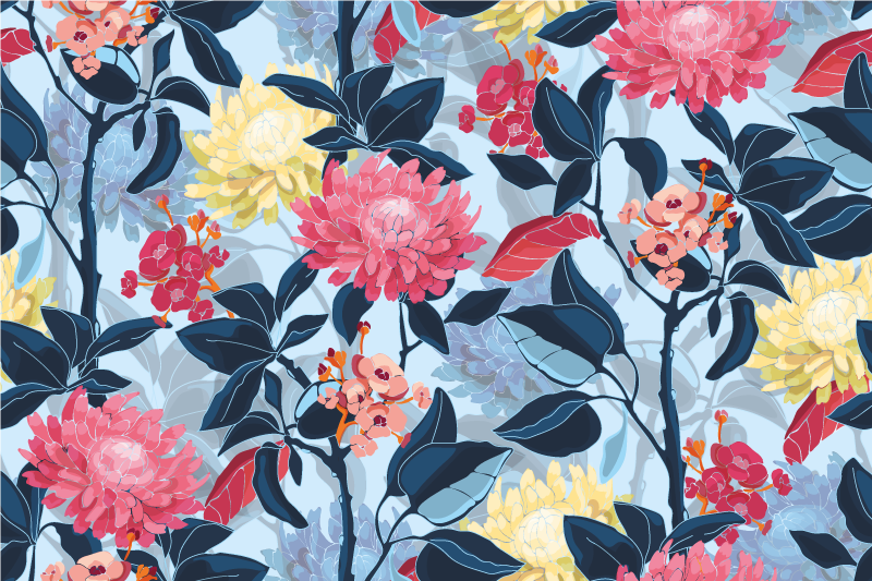 Set de table original Élégance à motif floral - TenStickers