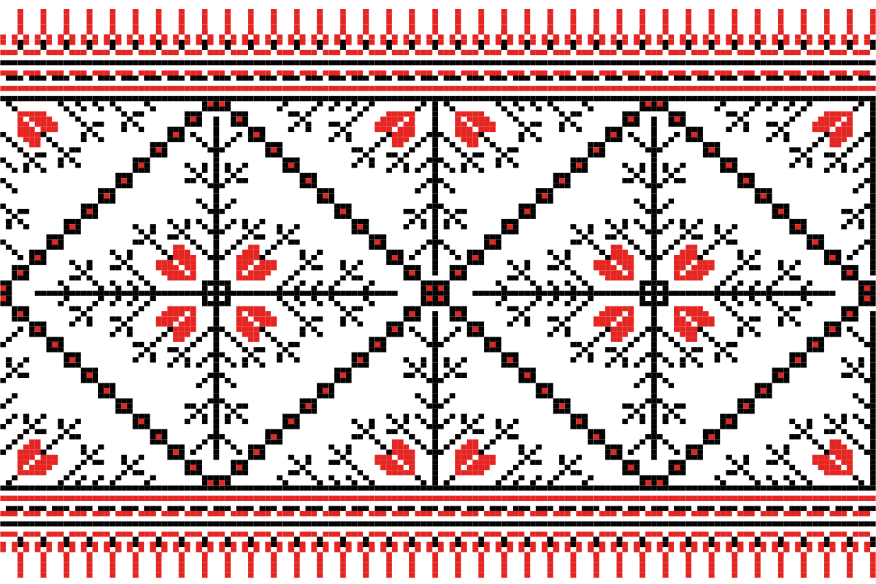 Set de table original motif floral géométrique - TenStickers