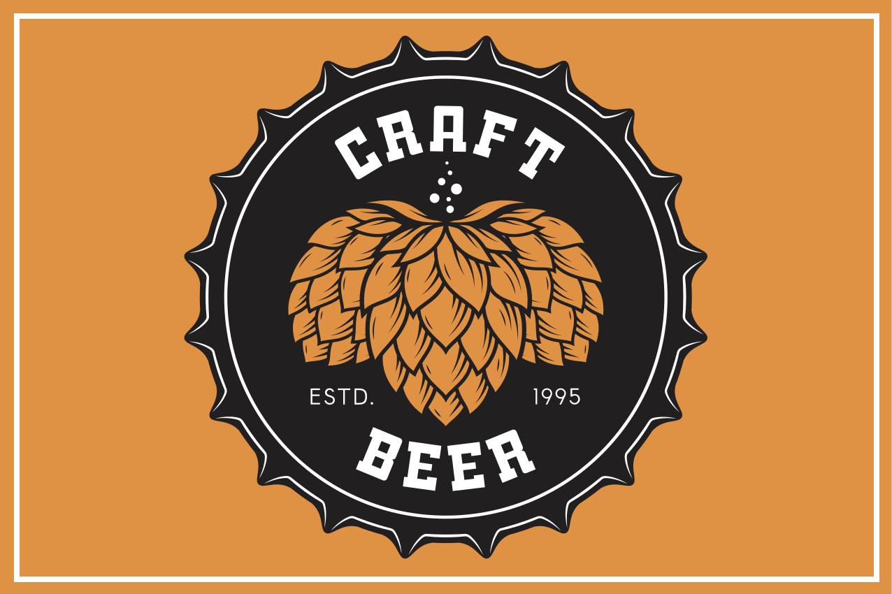 Set de table original logo de bière artisanale - TenStickers