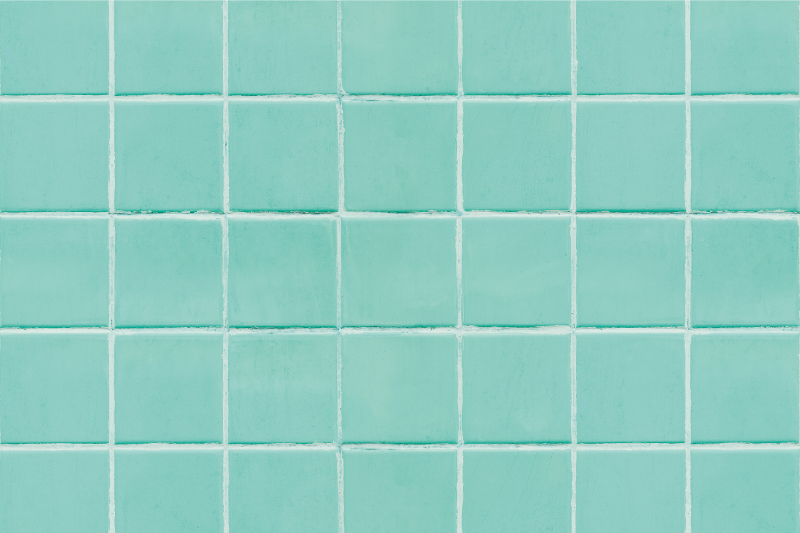 Set de table surface carrelée turquoise - TenStickers