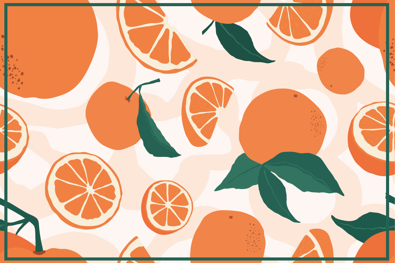 Set de table original motif tranche d'agrumes - TenStickers