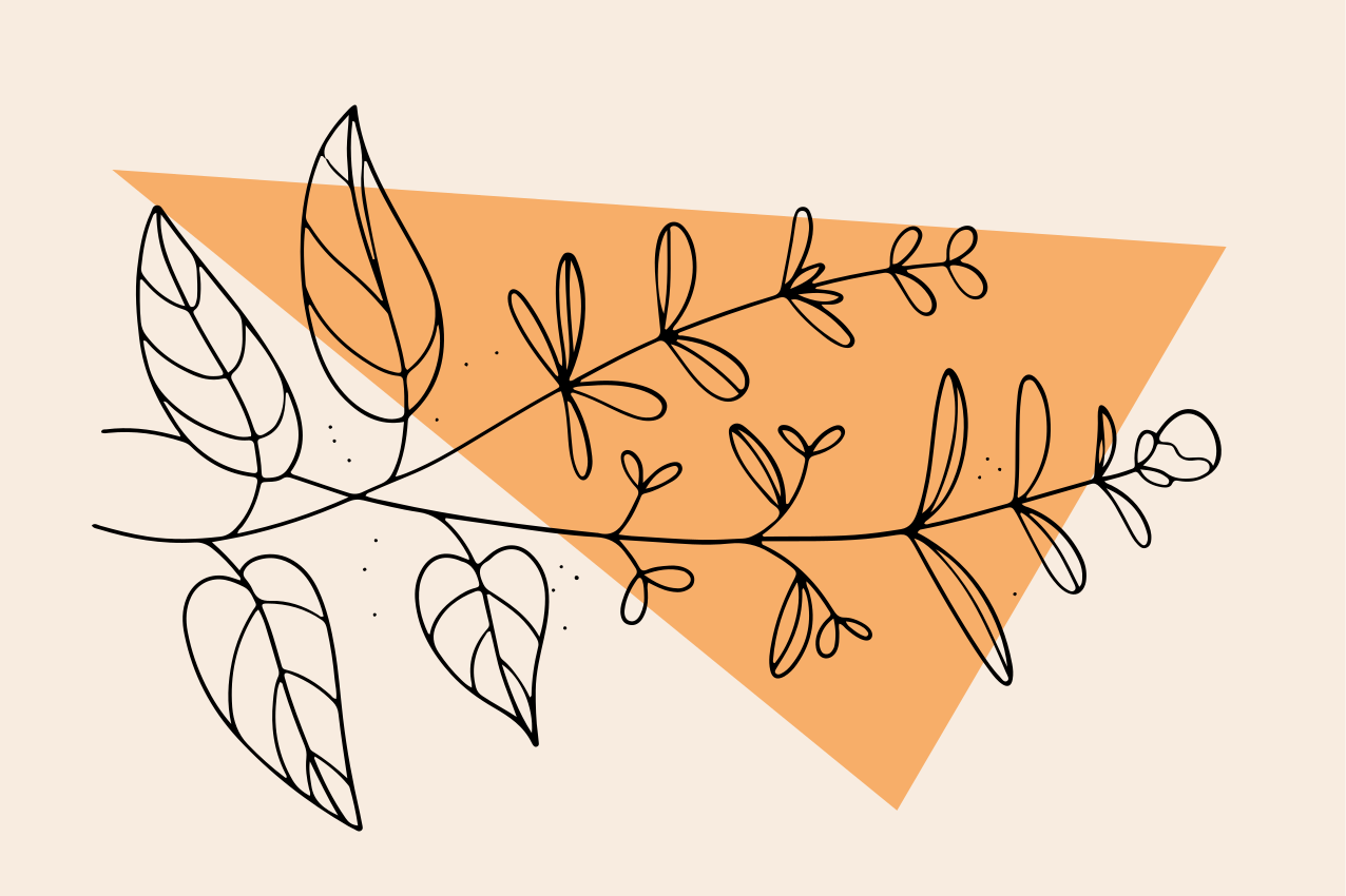 Set de table original design floral abstrait - TenStickers