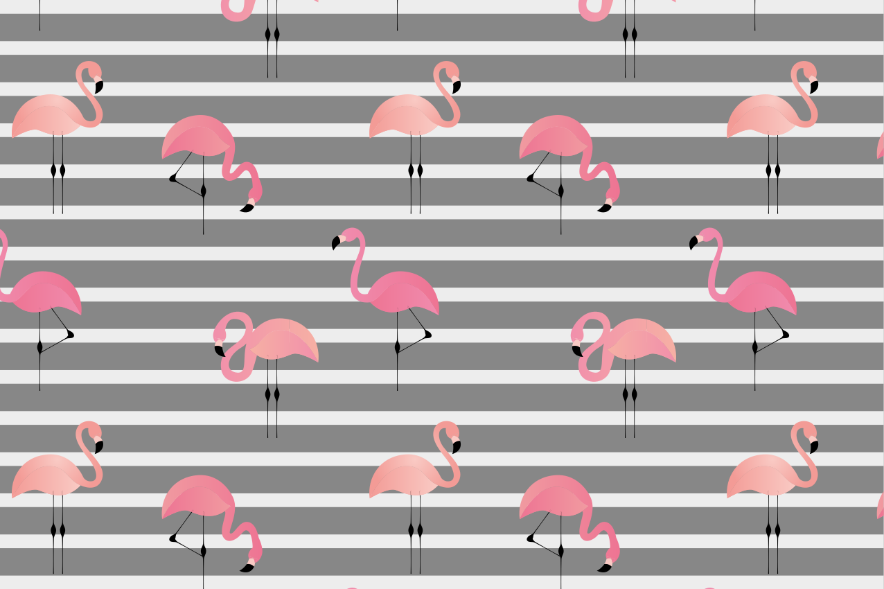 Set de table original motif flamant rose - TenStickers