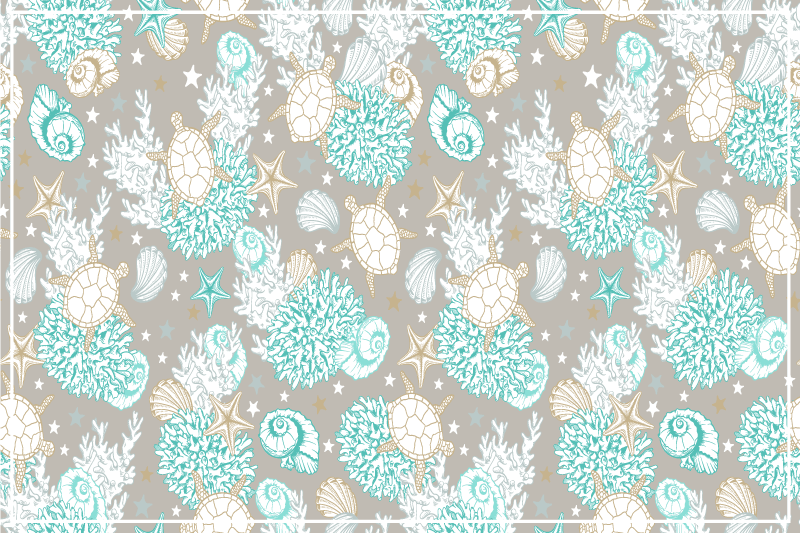 Set de table original motif coquillage - TenStickers