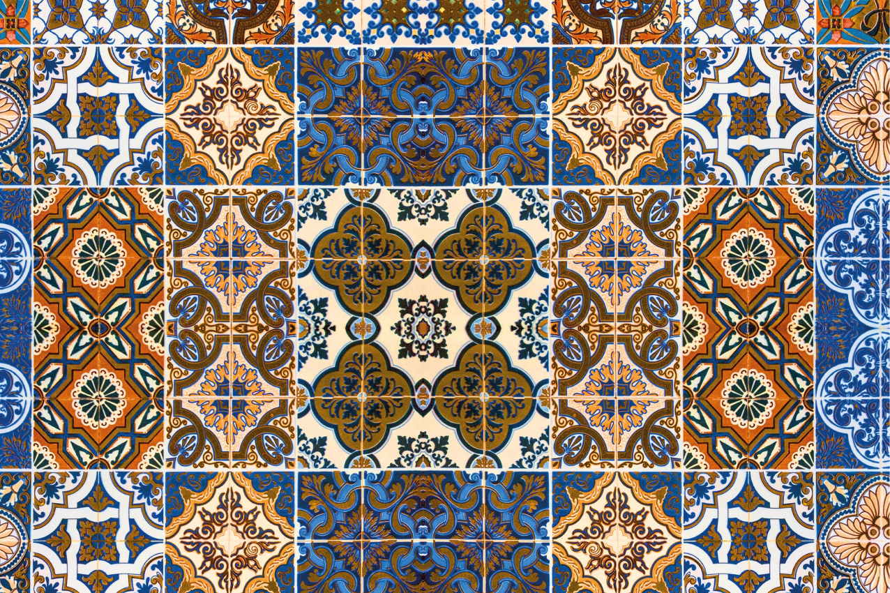 Set de table motifs de carreaux complexes - TenStickers