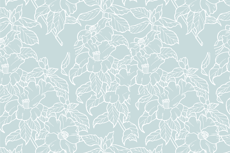 Set de table imprimé floral - TenStickers