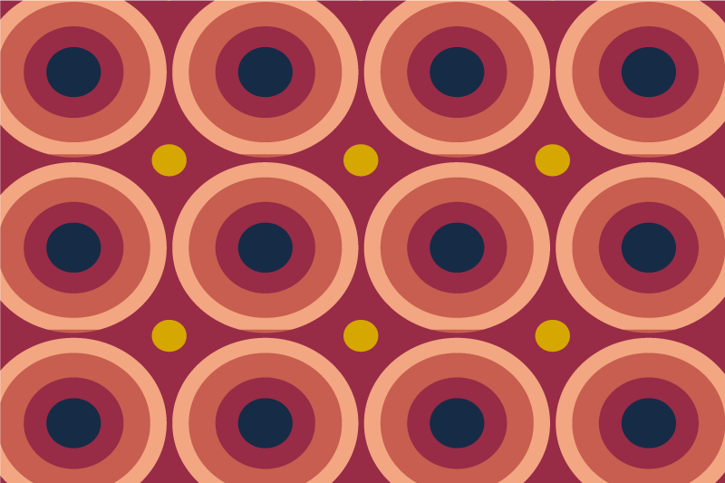 Set de table original motif circulaire géométrique - TenStickers
