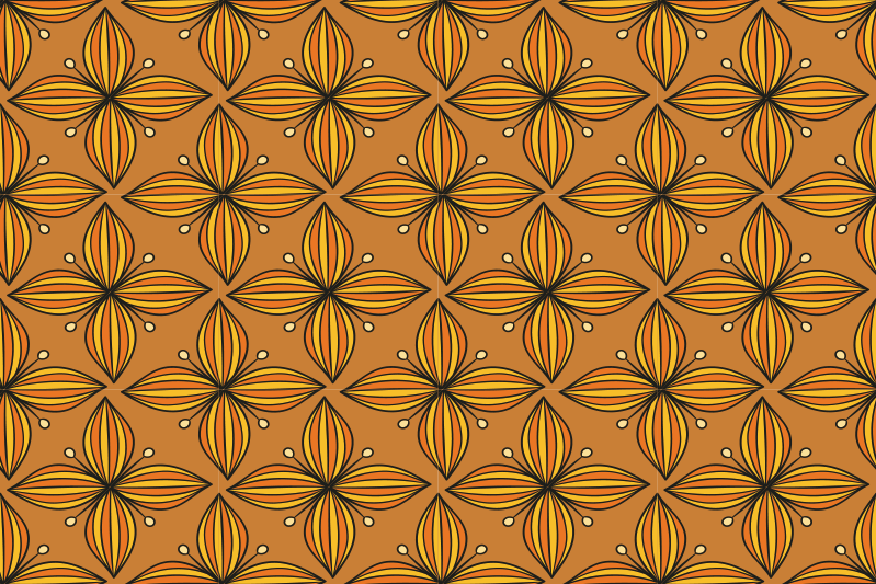 Set de table original motif géométrique floral - TenStickers