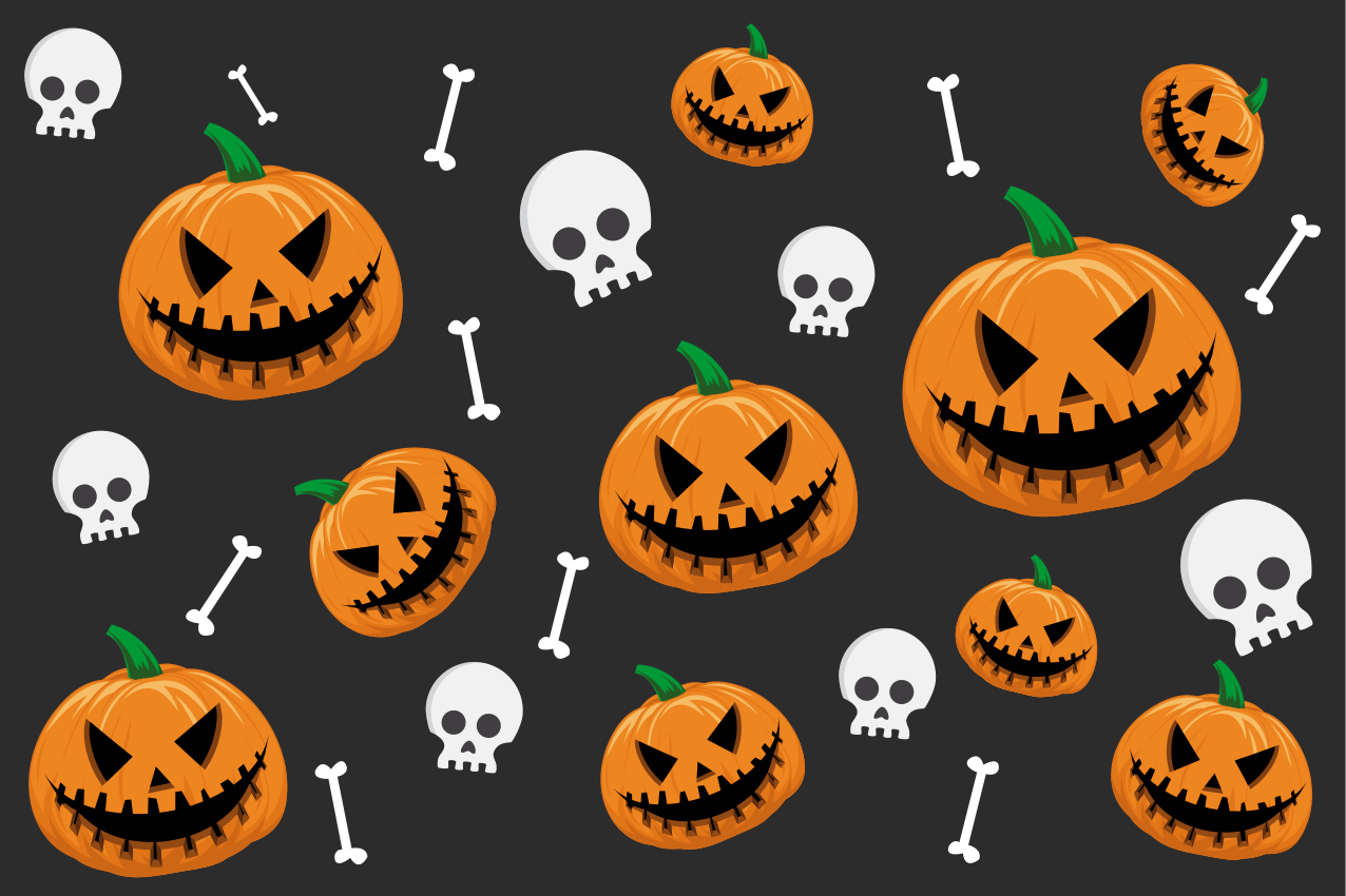 Set de table halloween motif citrouilles halloween - TenStickers