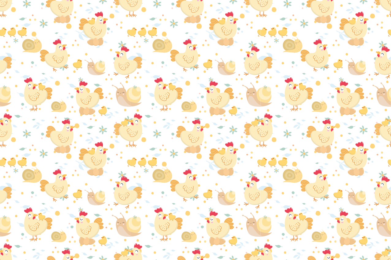 Set de table enfant motif poules mignonnes - TenStickers