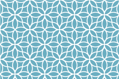 Set de table motif floral géométrique - TenStickers