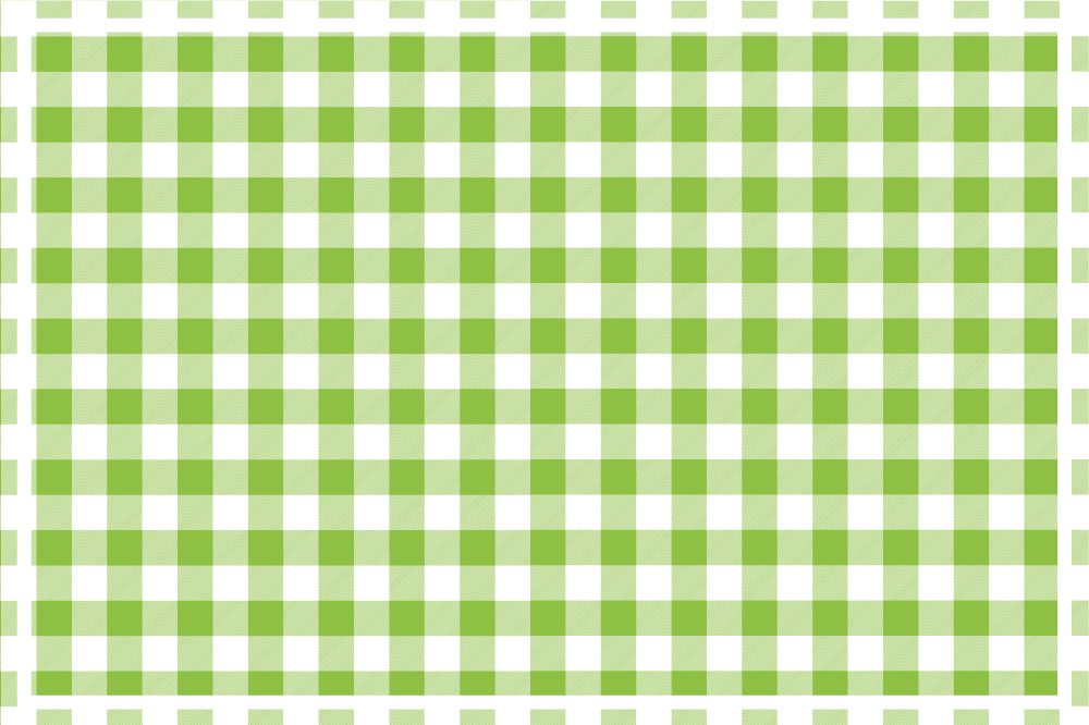 Set de table motif à carreaux verts - TenStickers