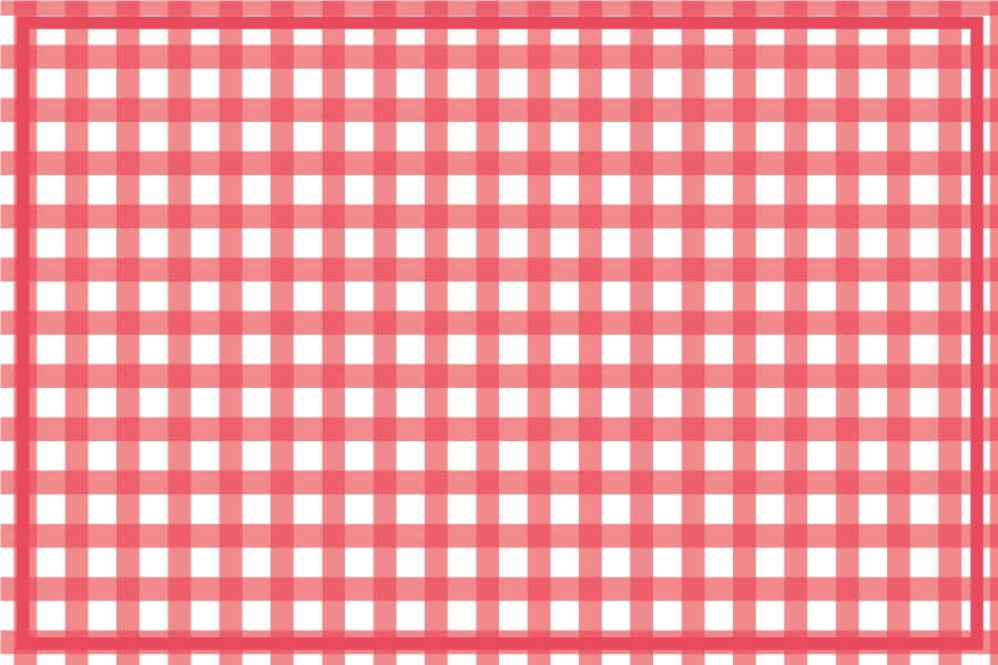 Set de table motif carreaux rouges - TenStickers