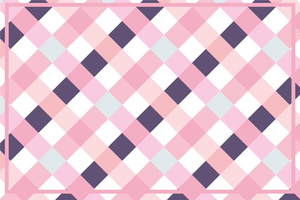 Set de table à motif tartan aux teintes douces - TenStickers