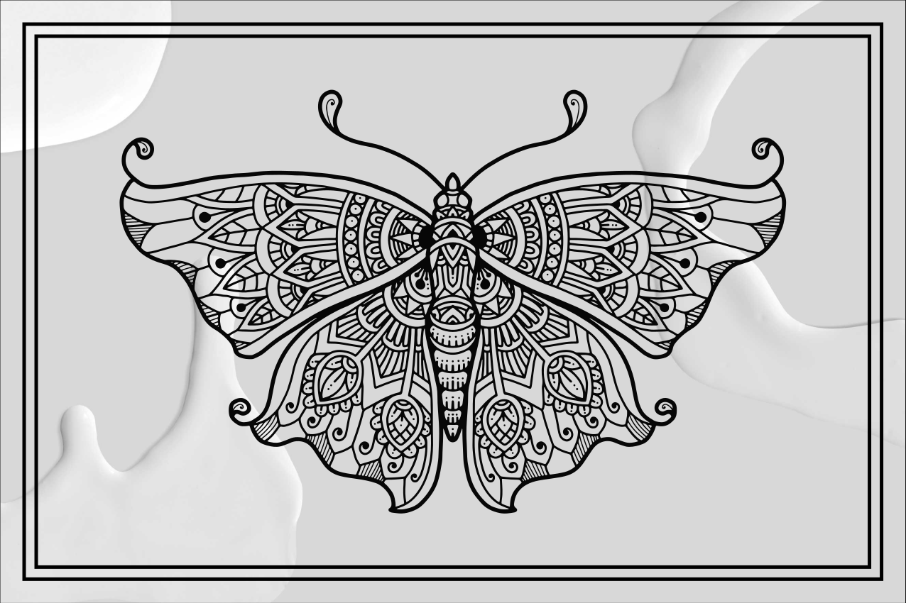 Set de table original motif papillon complexe - TenStickers