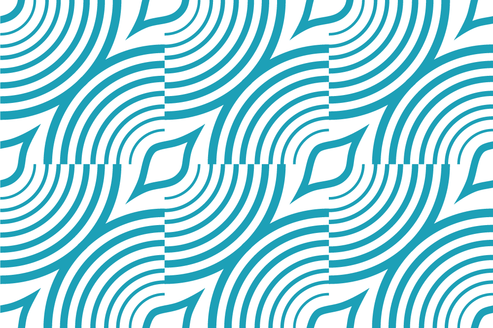 Set de table moderne motif de vague courbé - TenStickers