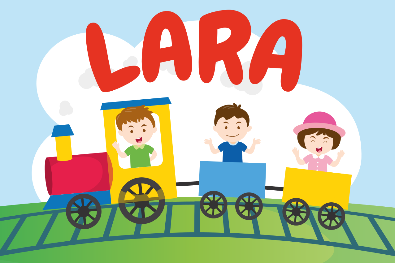Set de table enfant illustration train pour enfants - TenStickers