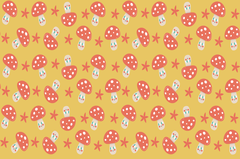 Set de table enfant motif champignon ludique - TenStickers