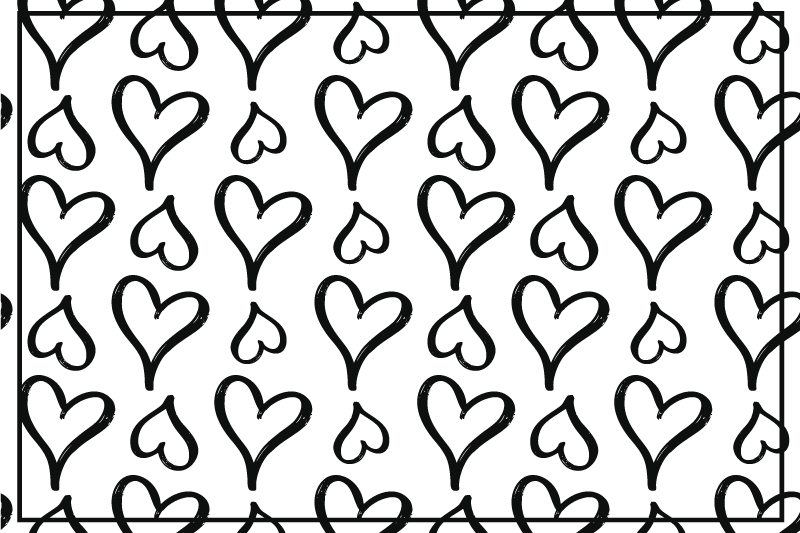 Set de table enfant motif coeurs ludique - TenStickers