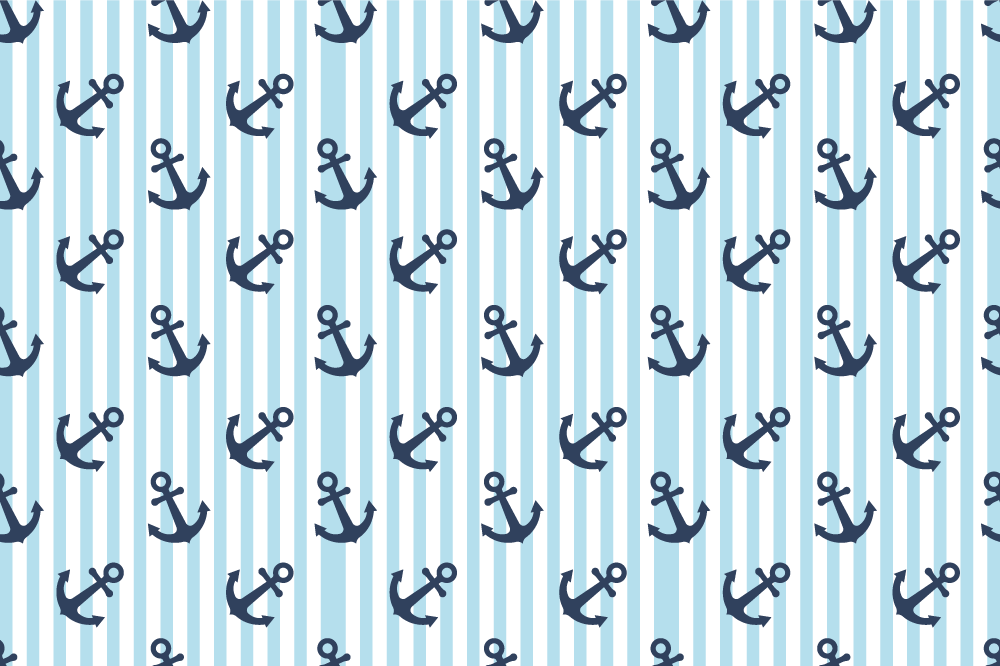 Set de table original motif ancre maritime - TenStickers