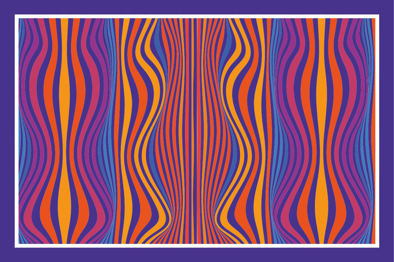 Set de table motifs de lignes courbes - TenStickers