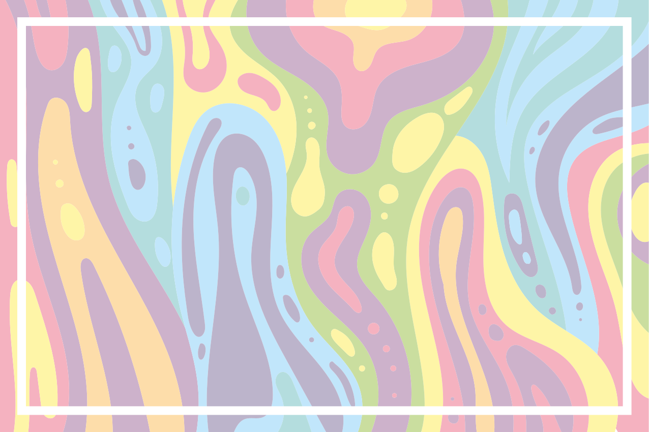 Set de table vagues abstraites colorées - TenStickers
