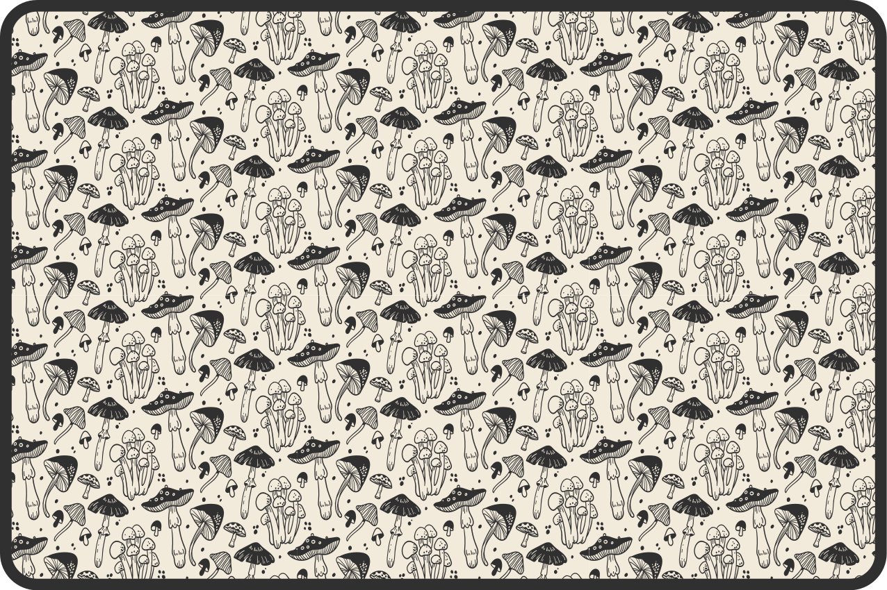 Set de table original motif champignon - TenStickers