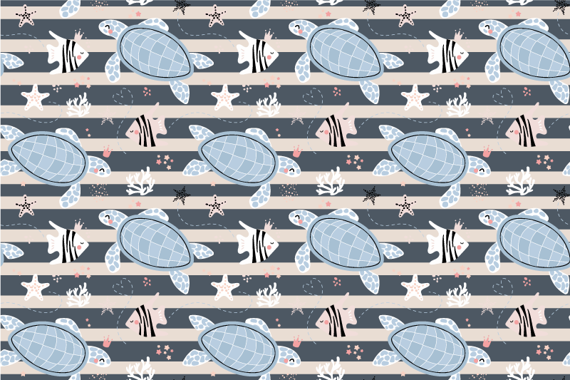Set de table enfant motif tortue amusant - TenStickers