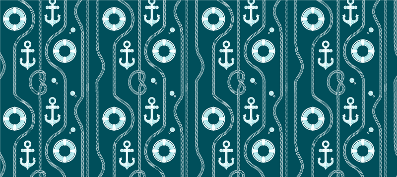 Set de table original motif ancre nautique - TenStickers