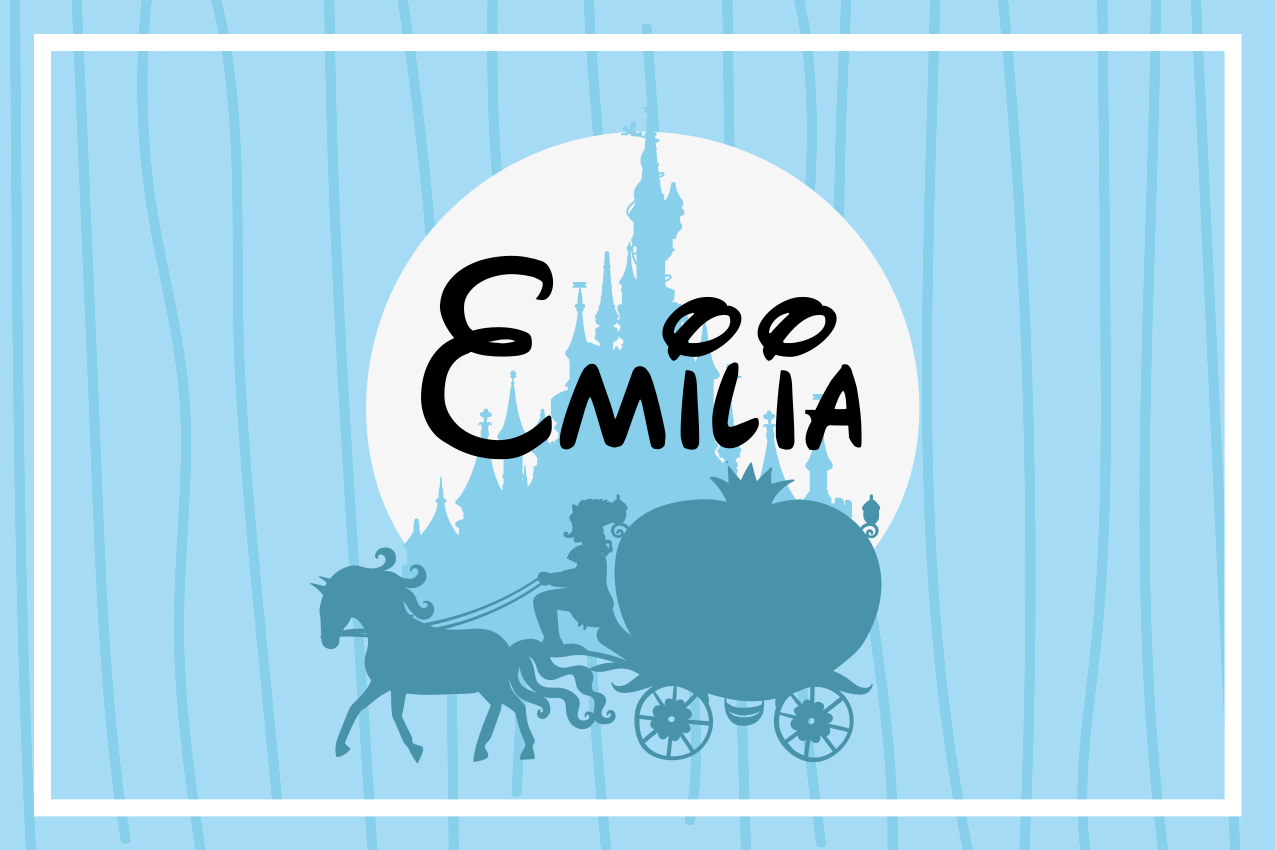 Set de table enfant carrosse à chevaux - TenStickers