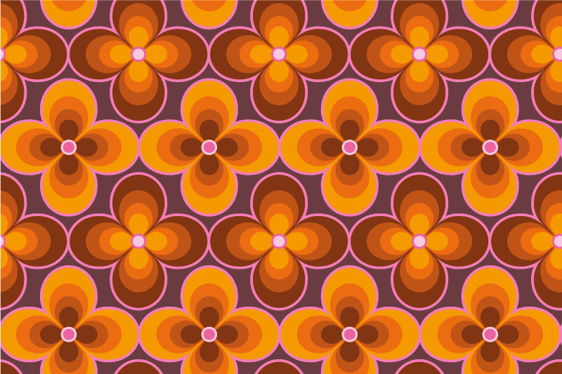 Set de table original motif floral vibrant - TenStickers