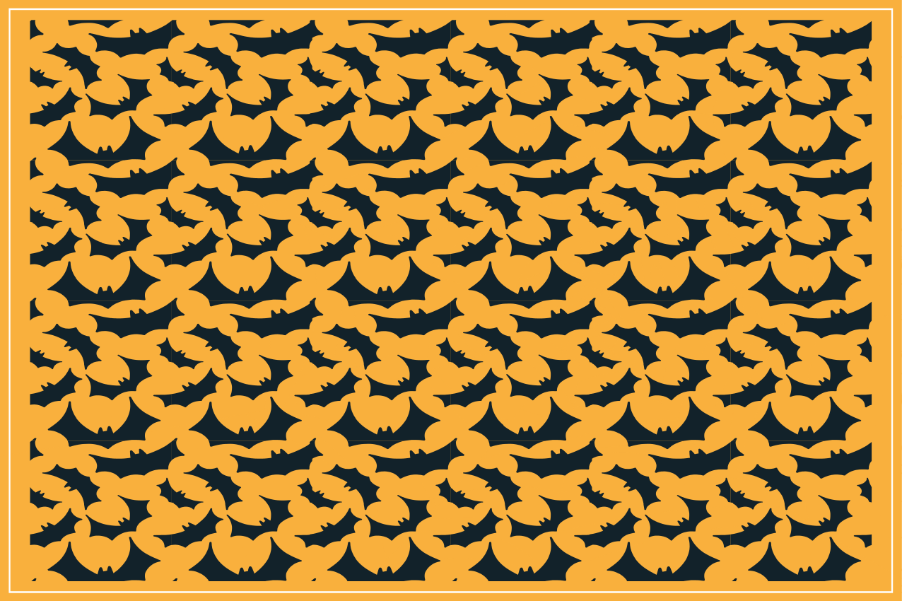 Set de table halloween motif de chauves-souris - TenStickers