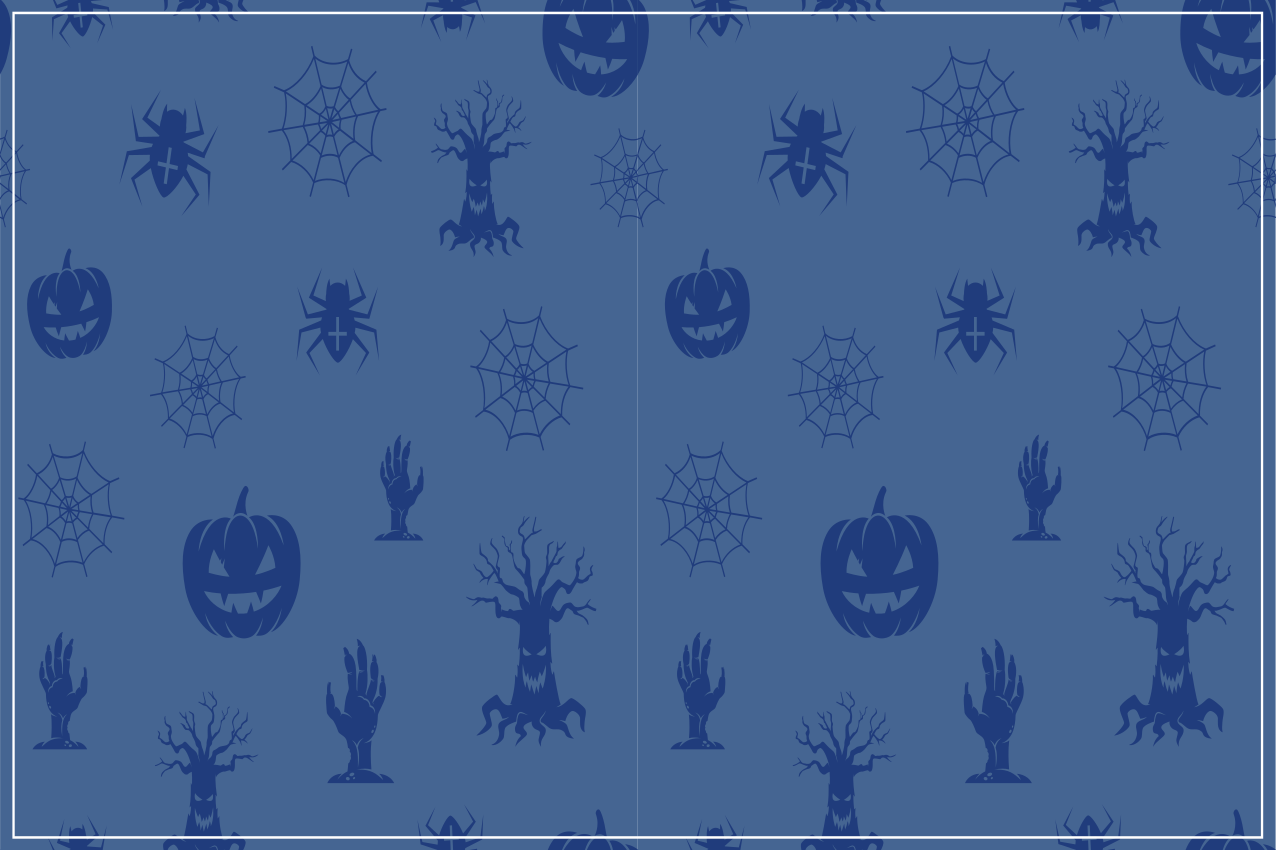 Set de table halloween décor à thème effrayant - TenStickers