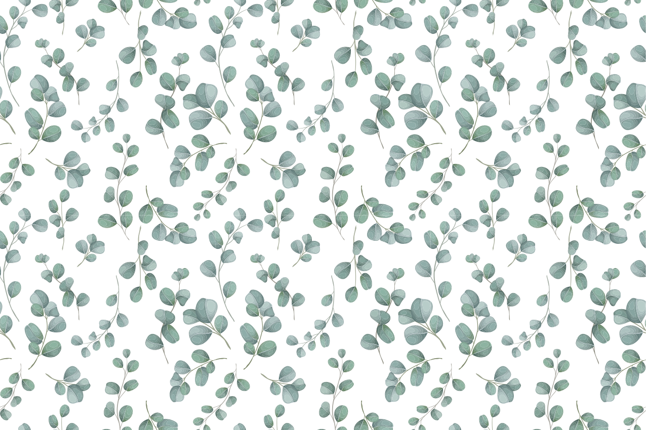 Set de table motif feuilles d'eucalyptus - TenStickers