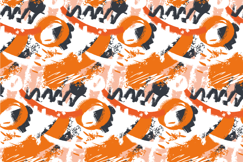 Set de table motif abstrait coloré - TenStickers