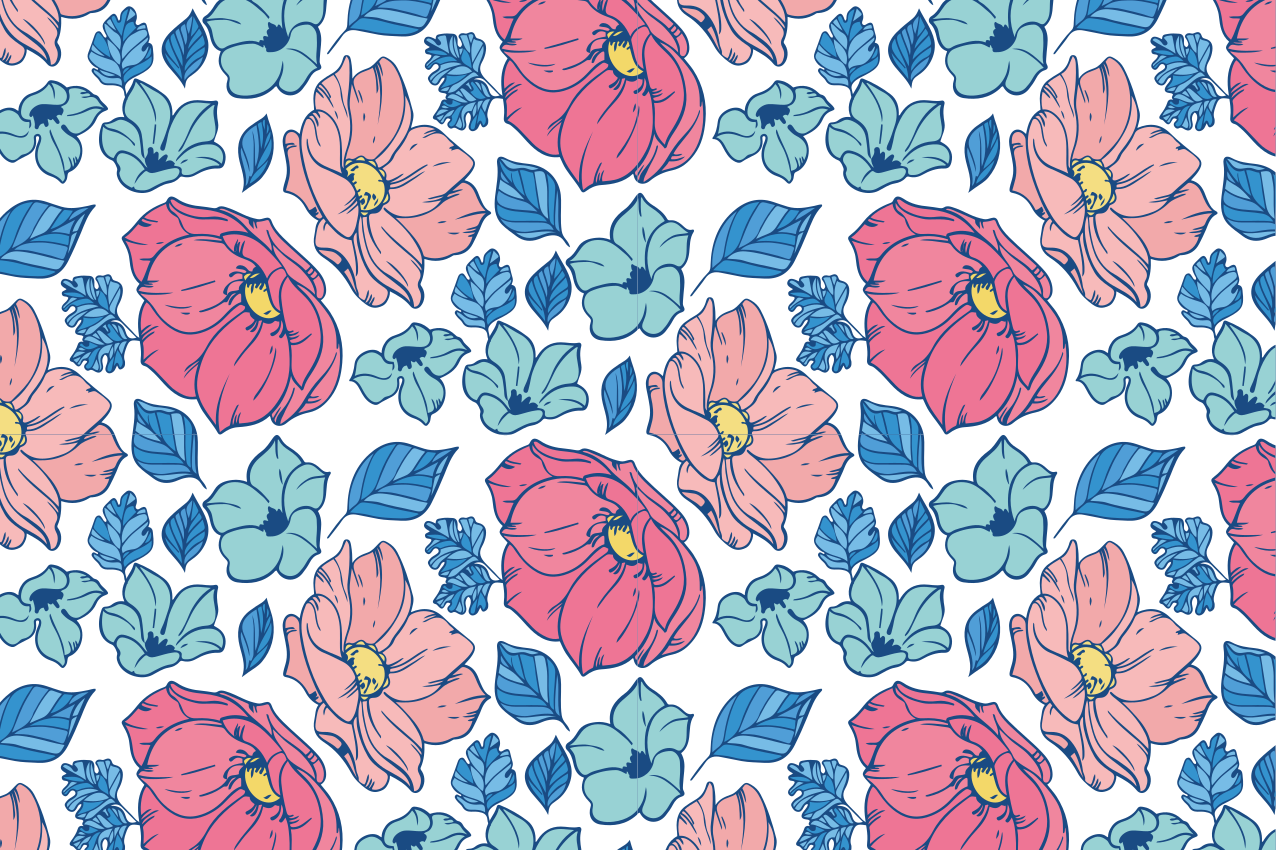 Set de table original art floral botanique - TenStickers