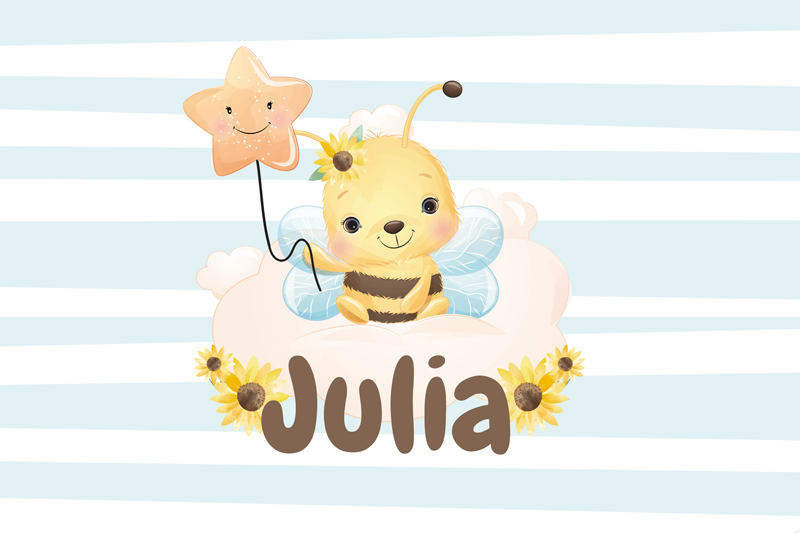 Set de table enfant personnage abeille mignon - TenStickers