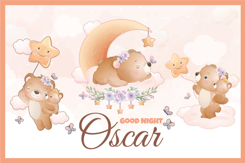 Set de table enfant ours avec étoiles - TenStickers