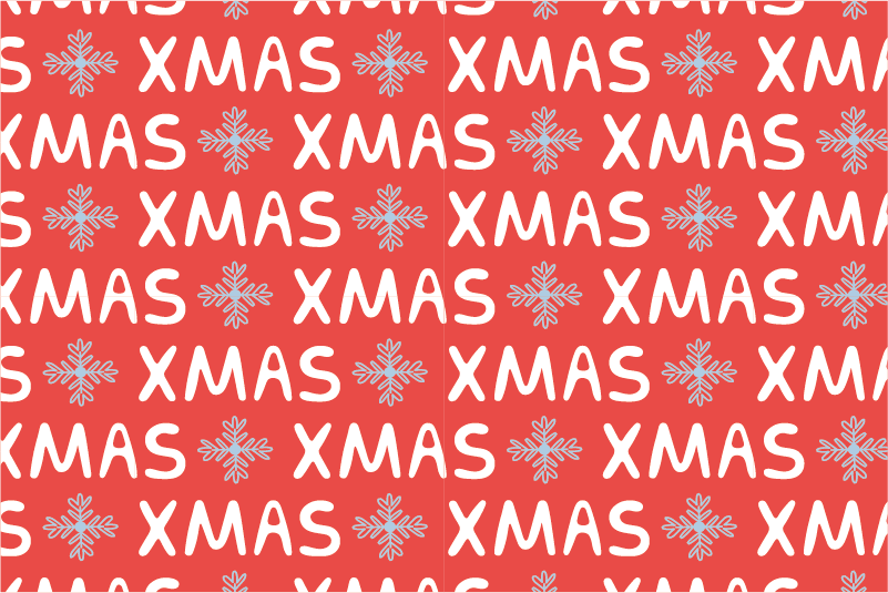 Set de table noël motif festif rouge - TenStickers