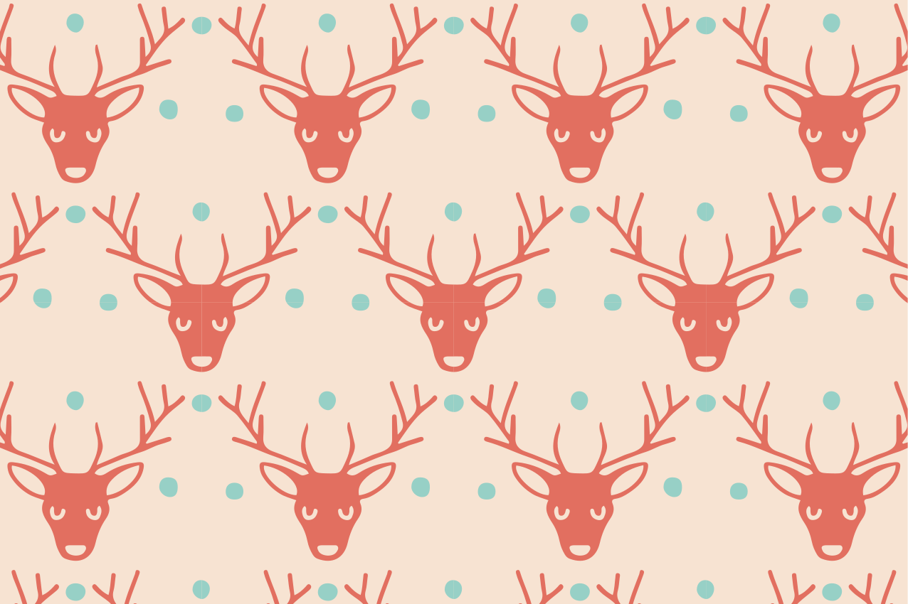 Set de table noël motif renne - TenStickers