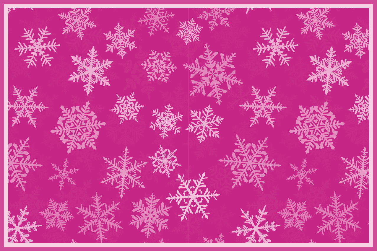 Set de table noël finition texturée flocon - TenStickers